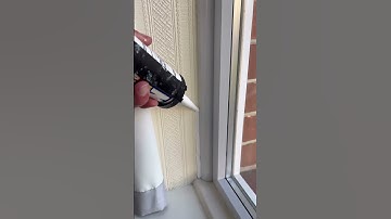 Sealant hack for energy-saving windows #energytip #hometips
