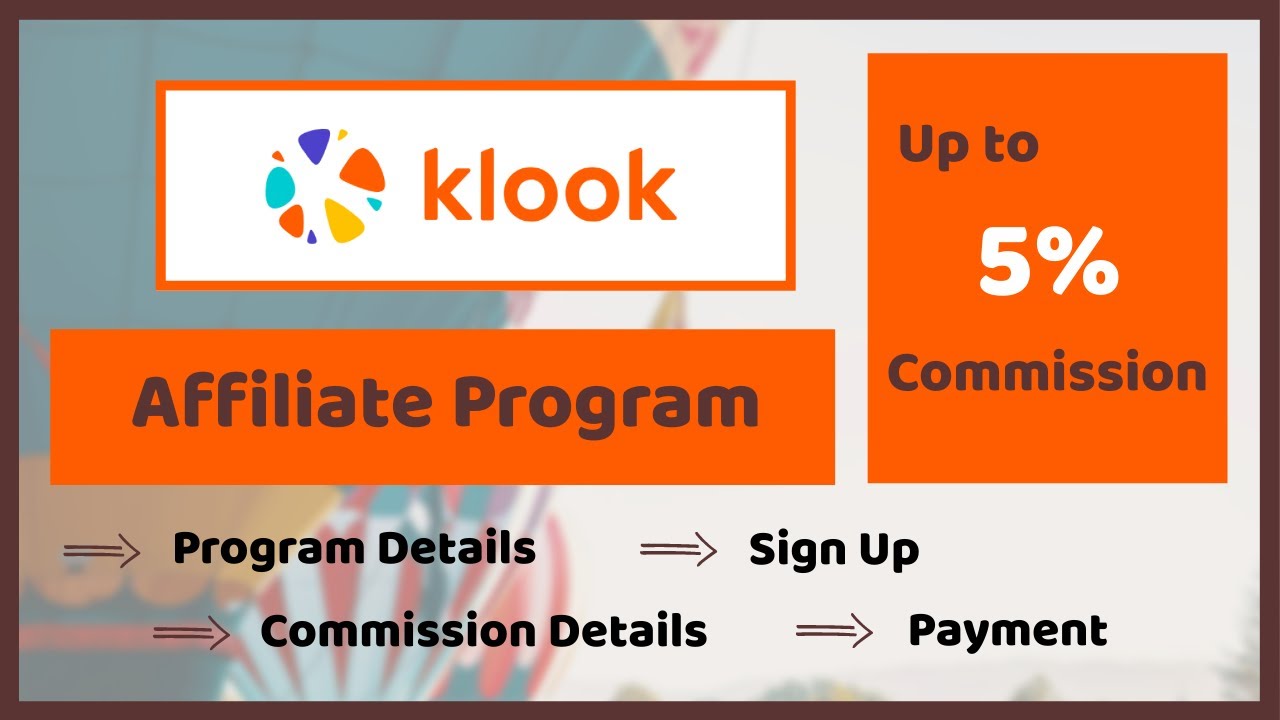 Klook Affiliate Program [2025] | Earn Money from klook.com