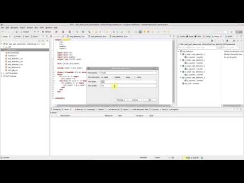 Refactoring in the DVT Eclipse IDE - How to Add a New Port or Parameter to a Module