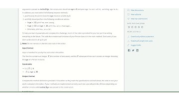 Hackerrank : 30 Days of Code | Day 4 Class Vs Instance