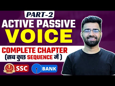 (Part -2) Active Passive Voice | Complete Chapter | English Grammar For SSC U0026 Bank | Tarun Grover