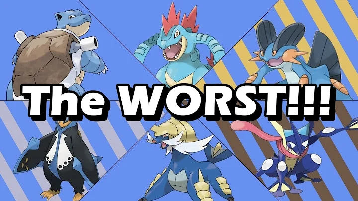 The WORST Water Type Pokemon of EACH GENERATION