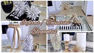 DIY ESFERAS DECORATIVAS ELEGANTES // 5 ESTILOS PARA DECORAR LAS MESAS DE TU SALA centrosdemesa