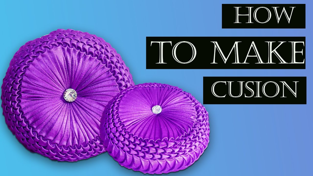 Smocked Pillow Cover design Round pillow smocking Shape Cushion cover