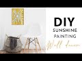 DIY Bohemian Sunshine Painting for Home Decor