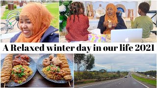 A relaxing winter day in our life family time | shopping haul 2021 روتين يوم في حياتنا يوم شتوي مريح