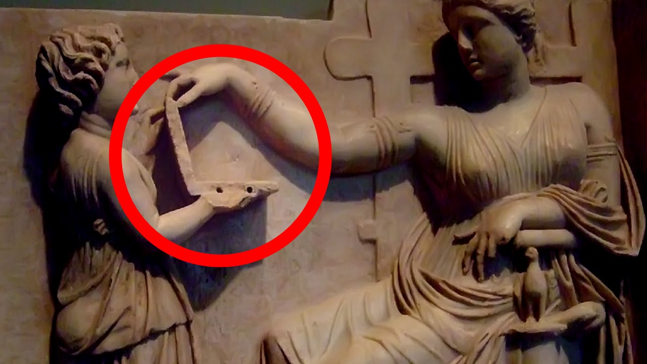 PROOF OF TIME TRAVEL - Laptop in Ancient Sculpture - YouTube