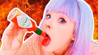 ПРОБУЮ ОЧЕНЬ ОСТРЫЕ СОУСЫ!