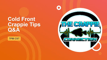 Cold Front Crappie Tips