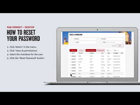 How to reset your password