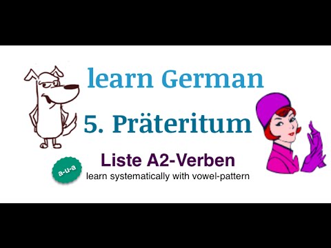 Learn German: TEIL 5: Präteritum Verb List A2