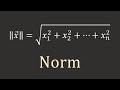 Linear Algebra: Norm