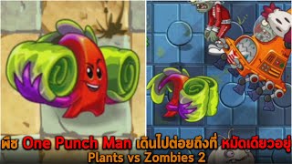 พืช One Punch Man เดินไปต่อยถึงที่ หมัดเดียวอยู่ Plants vs Zombies 2