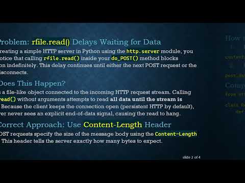 Understanding rfile.read() Delay in Python's BaseHTTPRequestHandler and How to Fix It