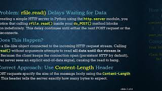Understanding rfile.read() Delay in Python's BaseHTTPRequestHandler and How to Fix It