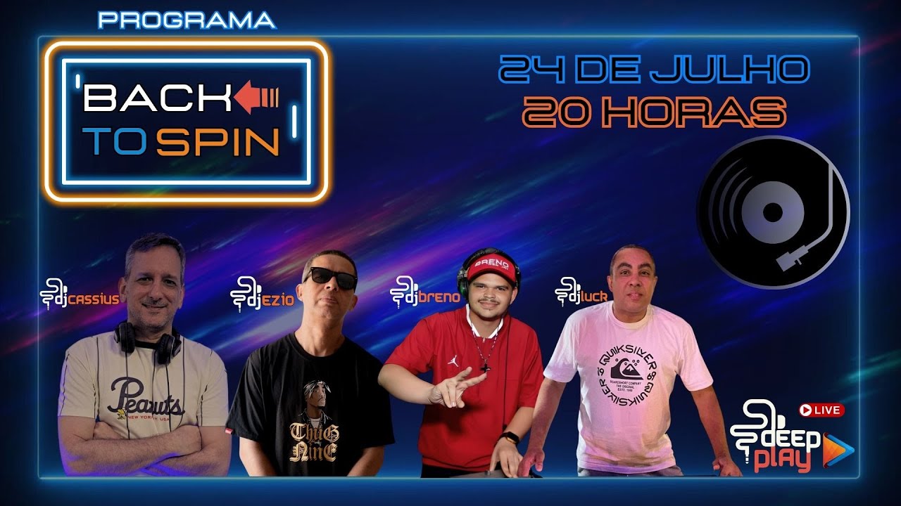 Deep Play VJs - Programa Back To Spin, tudo na ponta da agulha. 🔊 🔥 VINIL 🔥
