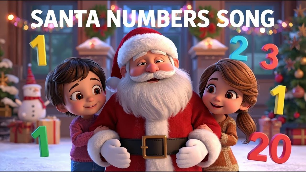 3 Santa Numbers 🎅 Santa Numbers Song 1–20 | Learn Counting for Kids - YouTube