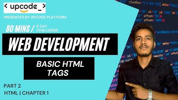 HTML Tutorial : Basic HTML Tags | Web Developement tutorial | Chapter 1 | Part 2