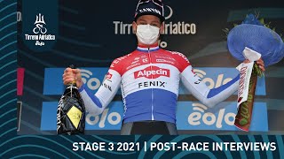 Tirreno-Adriatico EOLO 2021 | Stage 3 post-race interviews