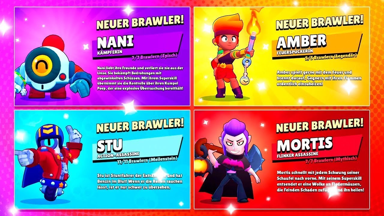 New Brawler Unlock Screen All Brawlers Brawl Stars Youtube - brawl stars mortis feuer schaufel