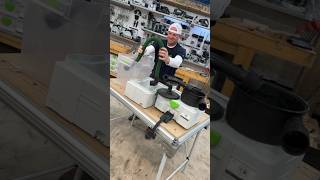 Upgrading the Festool dust collector with a cyclone pre separator #woodwork #tools