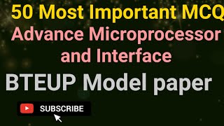 50 MCQ AMI|Advance microprocessor and interface objective|upbte|bteup|polytechnic6sem@VUVisionUnlimited
