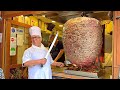 Extreme street food in turkey 81yearold grandpa prepares 250 kg of doner kebab every day