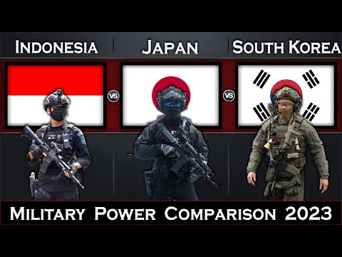 Indonesia vs Japan vs South Korea Military Power Comparison 2023 | Global Power