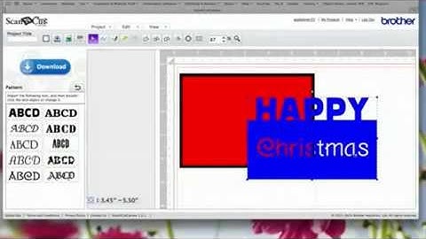 ScanNCut Canvas Christmas Card Front Tutorial