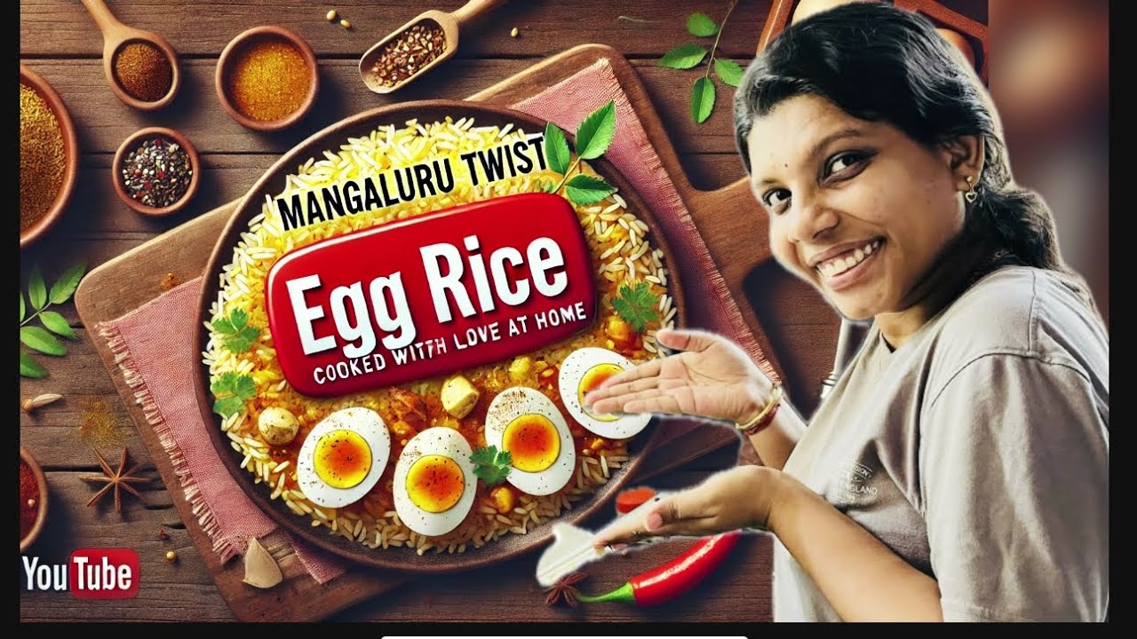 ಮಂಗಳೂರು ಟ್ವಿಸ್ಟ್‌ನೊಂದಿಗೆ ಎಗ್ ರೈಸ್ ರೆಸಿಪಿ | Egg rice recipe with ...