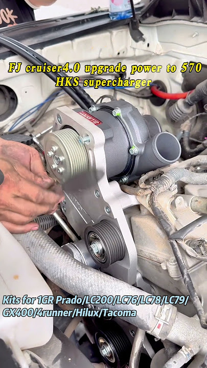 HKS supercharger for Toyota FJ Cruiser 4.0, horsepower increased to 376hp and 530nm, non-destructive