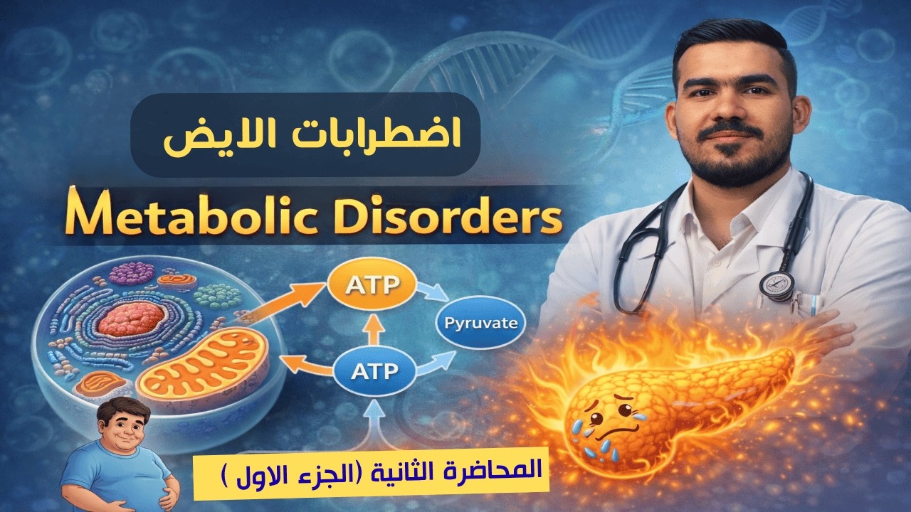 اضطرابات الايض/المحاضرة الثالثة والرابعة ( الجزء الاول ) / وزاري 2026/ مرحلة ثالثة تحليلات  🧑‍🏫