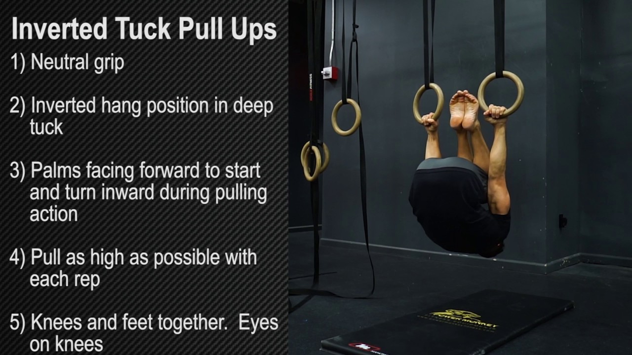 Inverted Tuck Pull Ups YouTube