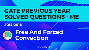 GATE Previous Year Solved Questions (ME) | Heat Transfer Free & Forced Convection