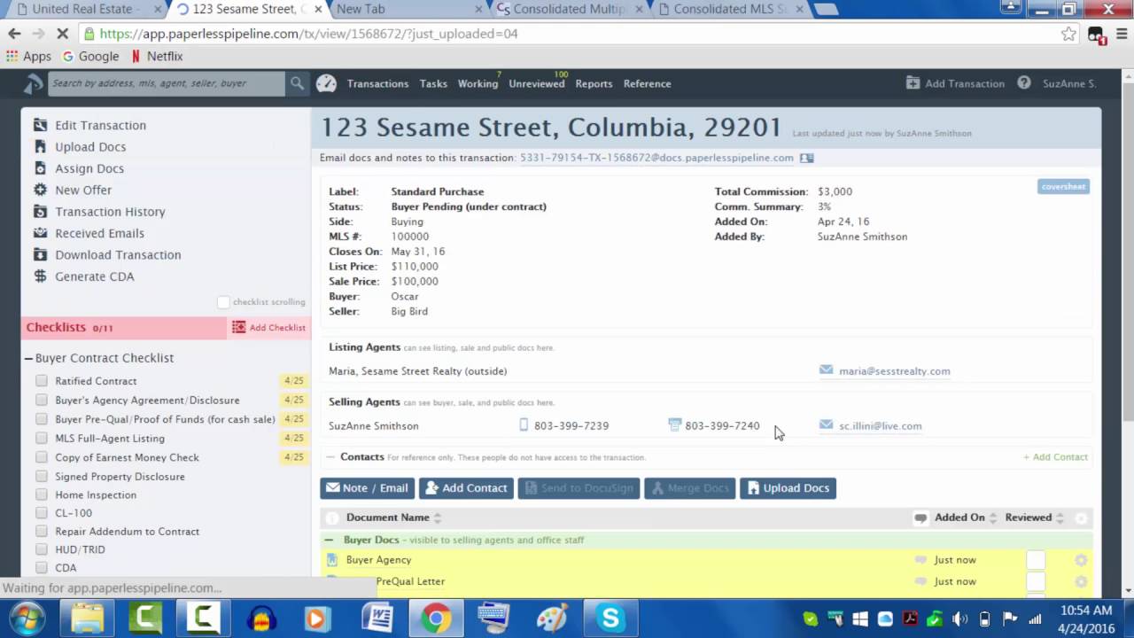 Entering Transactions into Paperless YouTube