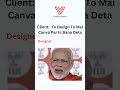 When Client Says About Canva | #canva #memes #design #modi