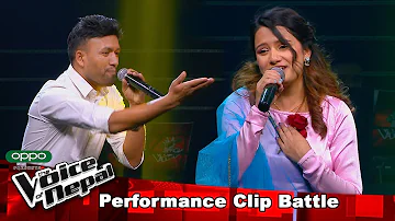 Sameera Vs Karna "Aaja Hamro Bhet Vako Dina" Battle Round - The Voice of Nepal 2021