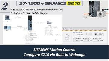 MS06B. [Siemens S210 #02] Using Webpage to Configure SINAMICS S210 Servo Drive