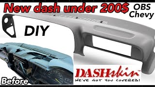 New Dash skin cover for my OBS Silverado #Dashskin #obschevy #diy #Gmt400