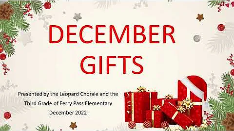 DECEMBER GIFTS 2022