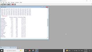 Accessing the in-built datasets in R