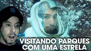 VISITANDO PARQUES COM UMA ESTRELA.React Marquim