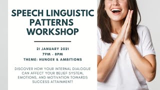 Speech Linguistic Patterns (SLP) Workshop - January 2021