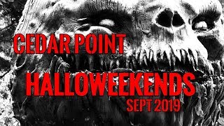 Cedar Point HALLOWEEKENDS Sept 2019