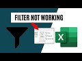 7 Best Ways- How to Fix 'Filter Not Working' in Excel Quickly & Easily! | Excel Tech & Tricks