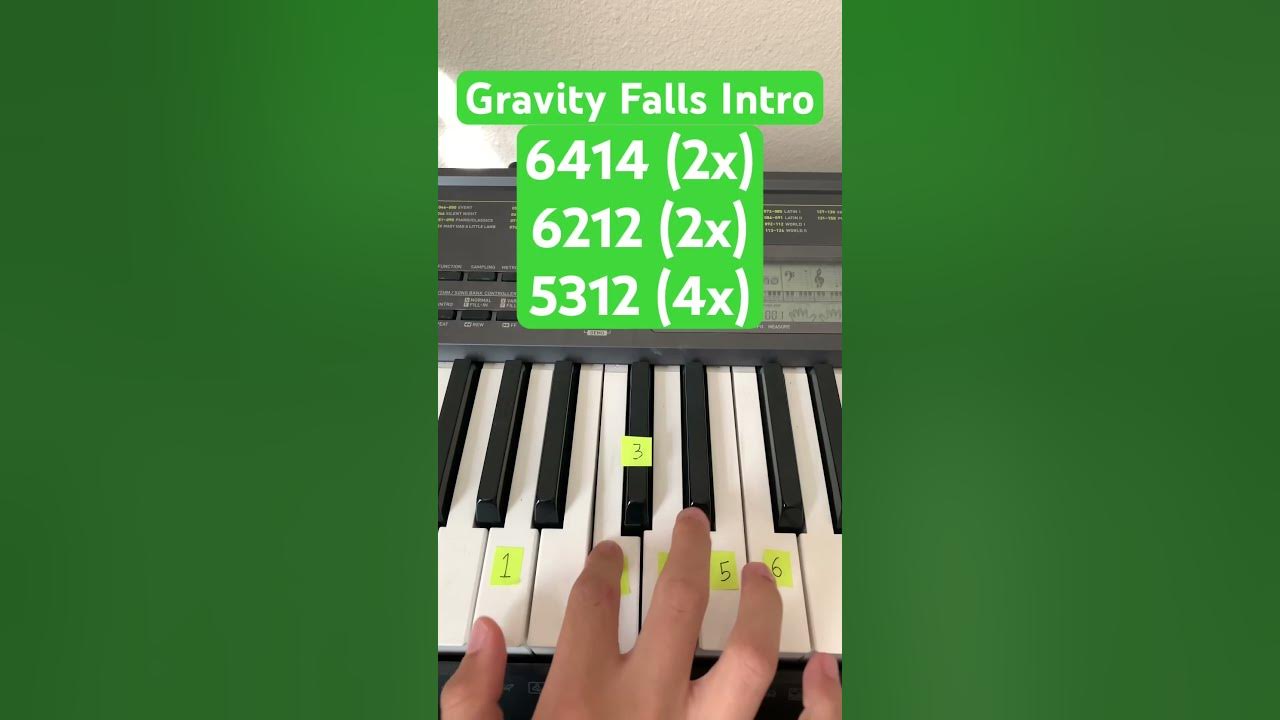 How To Play Gravity Falls On Piano How To Play Gravity Falls Theme | Easy Piano Tutorial #shorts - YouTube