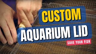 How I Made My DIY Custom Reef Aquarium Lid! STOP FISH FROM JUMPING OUT!