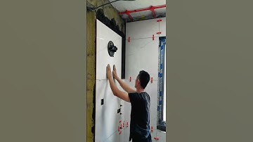 Wall tile installation process #smartwork #goodtools