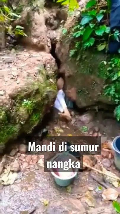sumur tujuh MANDI DI GUNUNG KARANG SUMUR 7 SUMUR NANGKA #shorts