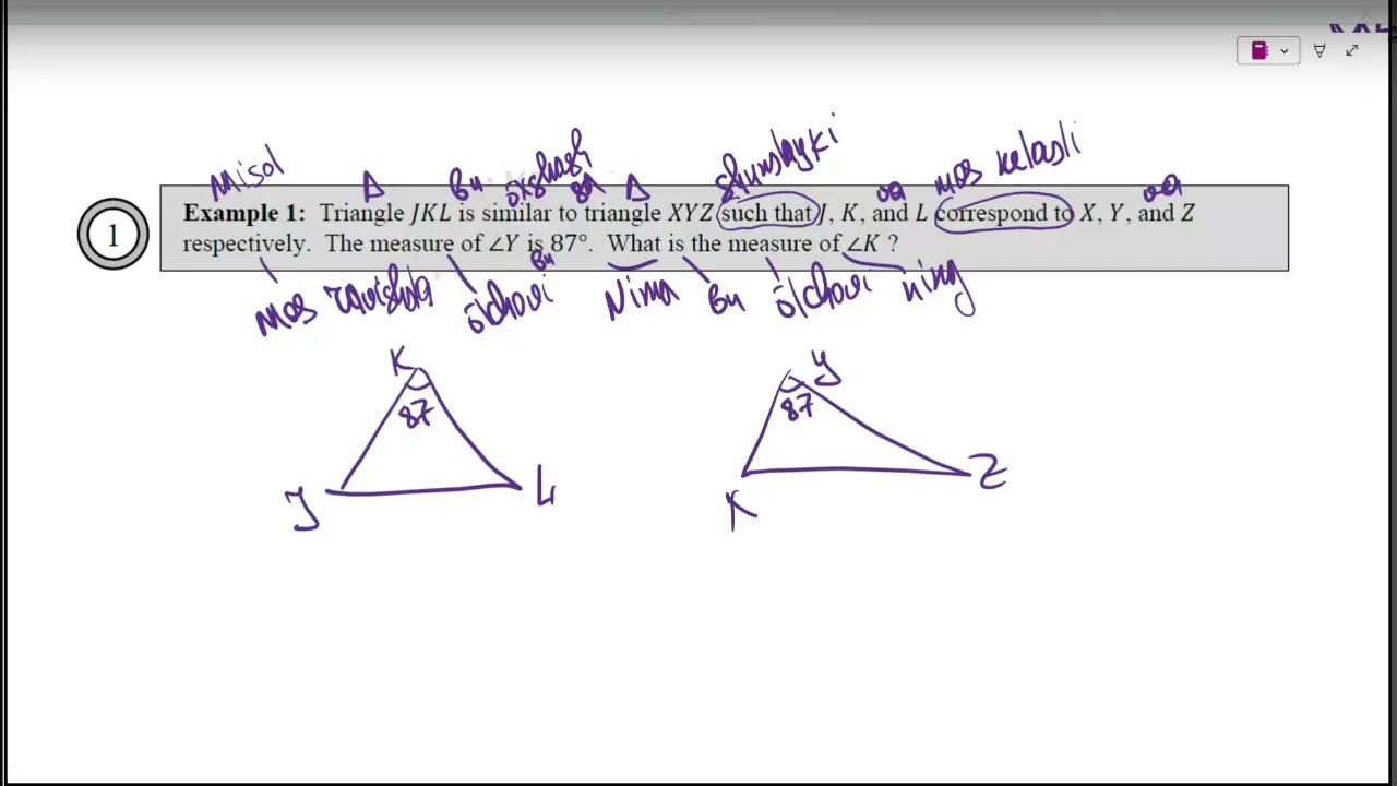 Uchburchaklar o'xshashligi va congruentligi